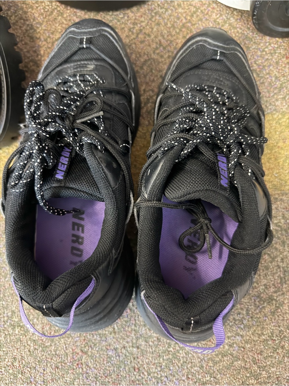 Black & Purple Women's/Men’s Athletic Sneakers
